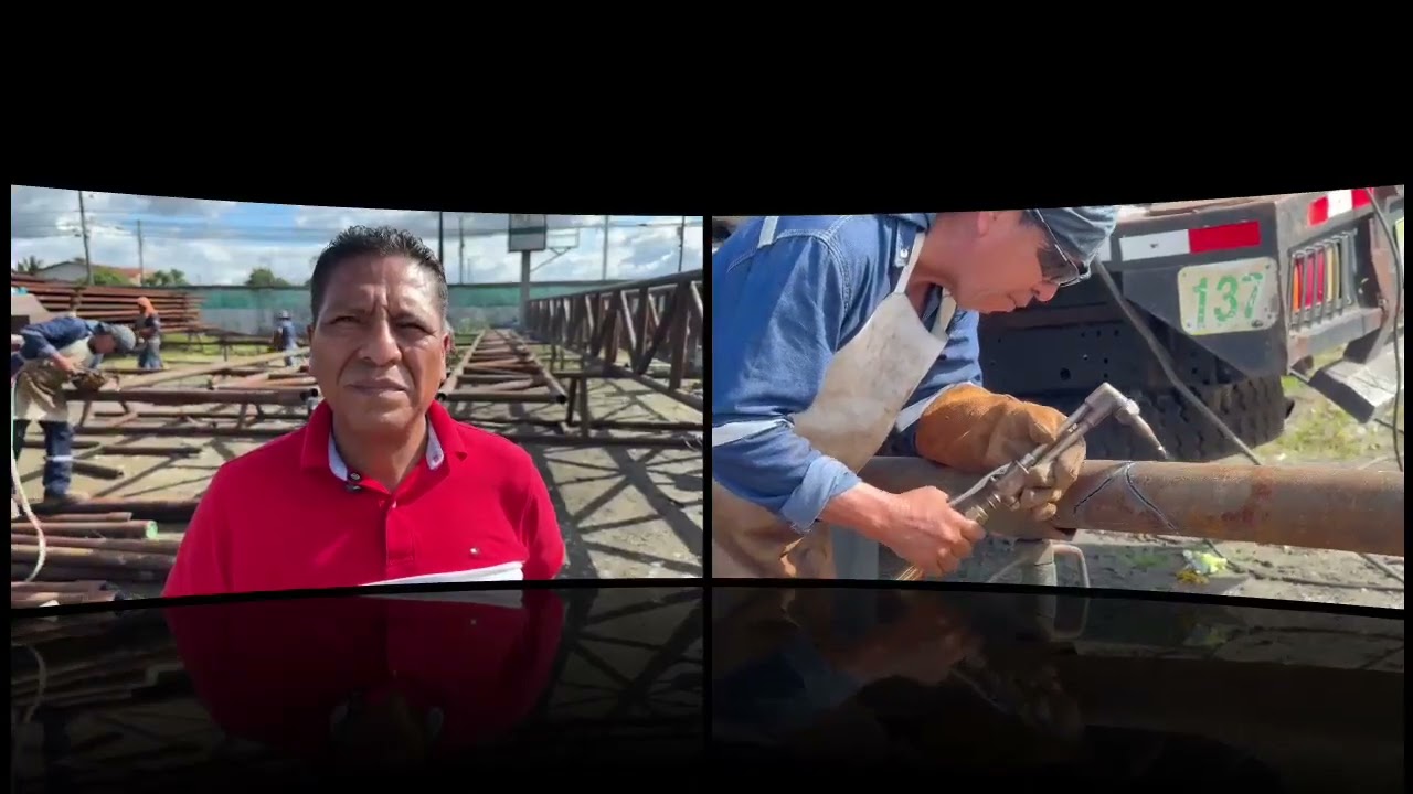 PREFECTURA DE SUCUMBÍOS CONSTRUYE PUENTE PARA DAR SOLUCIÓN   EN EL SOCAVÓN DEL RÍO LOCO