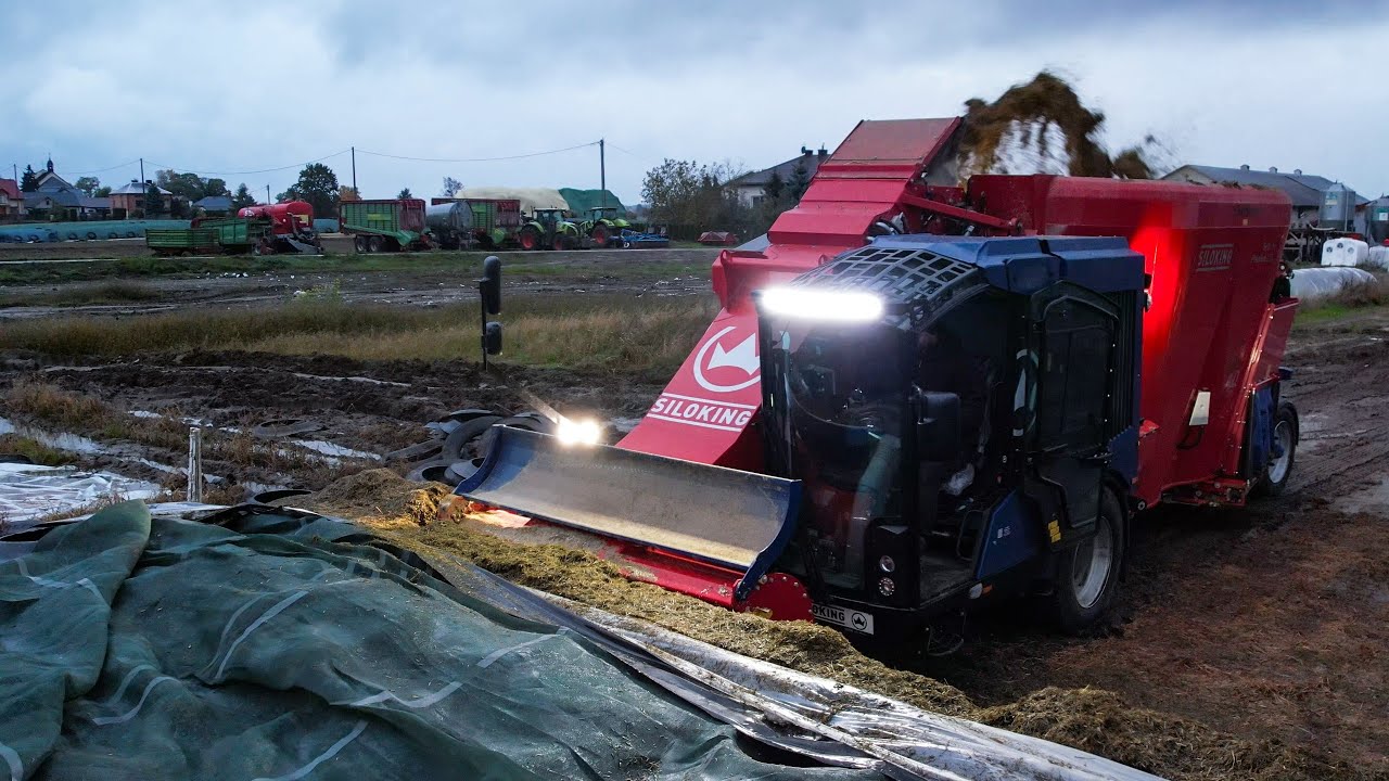 ☆ Błotniste Testy Wozu Paszowego Siloking SelfLine Premium 2215 W GR Frączek! ☆ Mieszanie TMRu ☆