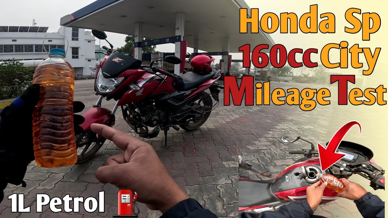 Honda Sp 160 Mileage Test ⛽ | Honda Sp 160 City Mileage Test | Now Sp 160 Mileage Test | Prio Rider