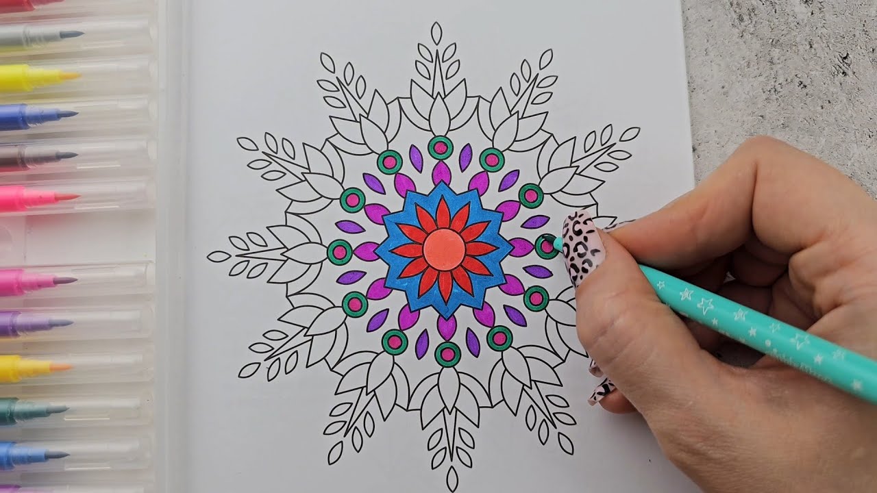 Soothing Mandala ASMR | Gentle Drawing with Relaxing Melody (Ep. 81)