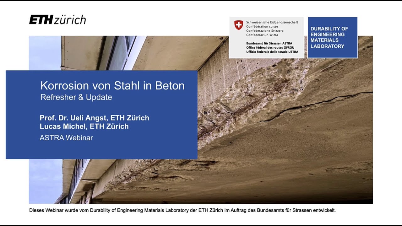 Corrosion de l'acier dans le béton – Refresher & Update 2023