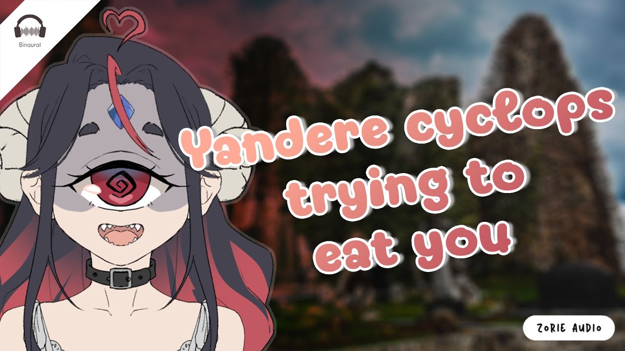 ASMR - Yandere cyclops trying to eat you | Roleplay - F4M | Psycho - Fantasy - Graphic description 👁