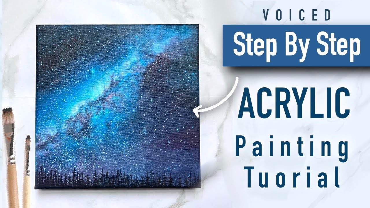 How To Paint a Realistic Galaxy with Acrylics