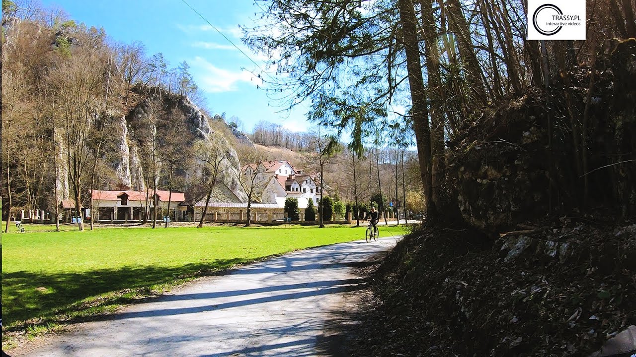 Przez Dolinę Prądnika, Korzkiew, Skałę do Ojcowa z Zielonek na rowerze. Ojcowski Park Narodowy.