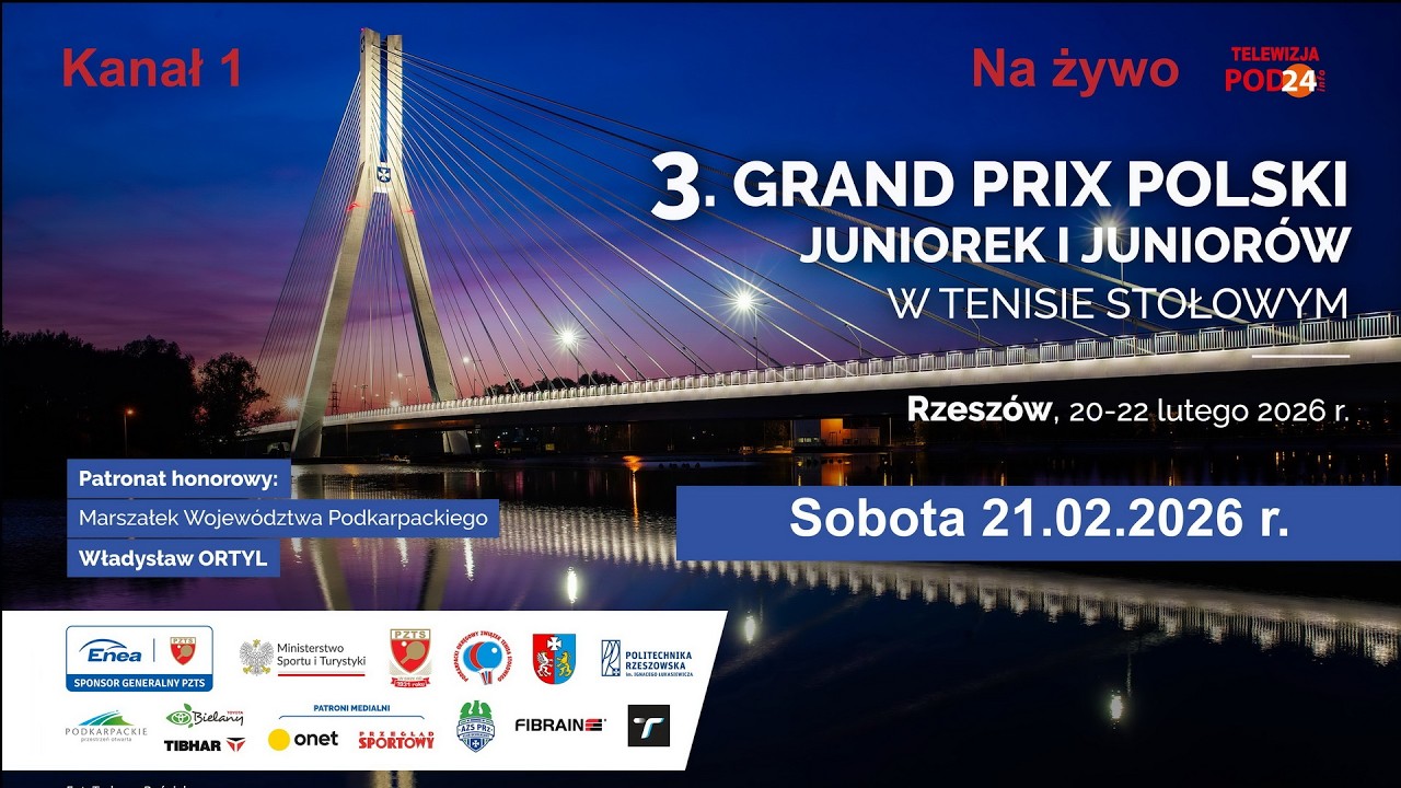 3. Grand Prix Polski Juniorów w tenisie stołowym.