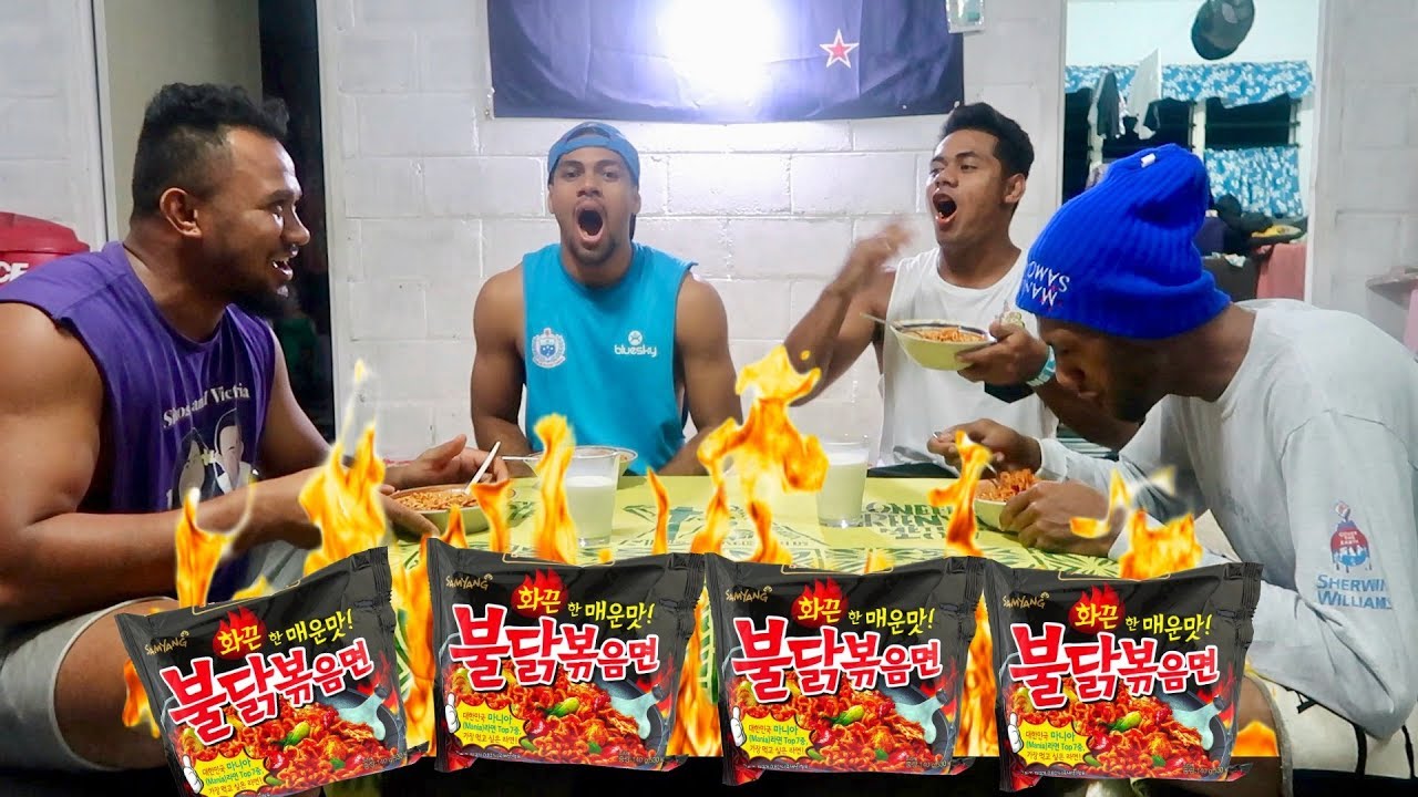 🇼🇸 REAL ISLAND BOYS: 🔥 EXTREME SPICY NOODLE CHALLENGE!!! 🔥(FUNNY!)