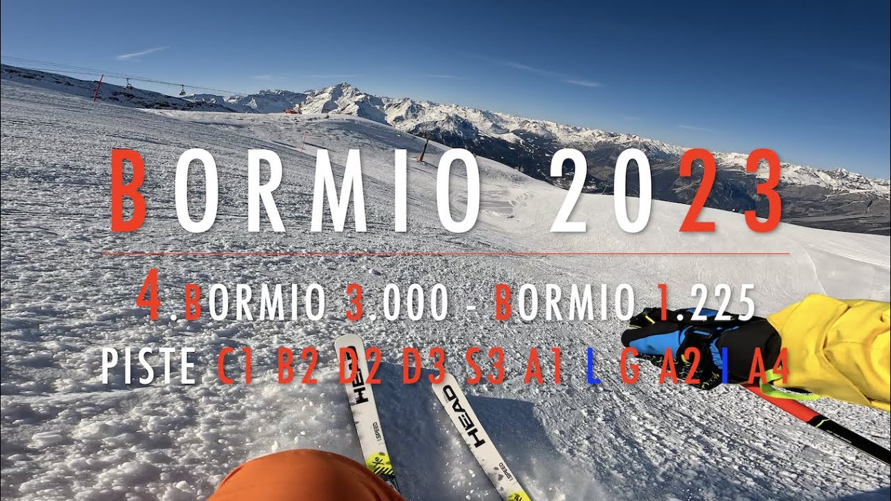 4K 🔴 Bormio SKI 🔴 Day 5 🔴 4. Da Bormio 3.000 a Bormio 1.225 🔴 10.2.2023