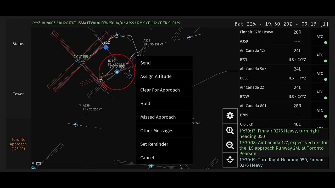 Infinite Flight ATC: Toronto Approach | Expert Server