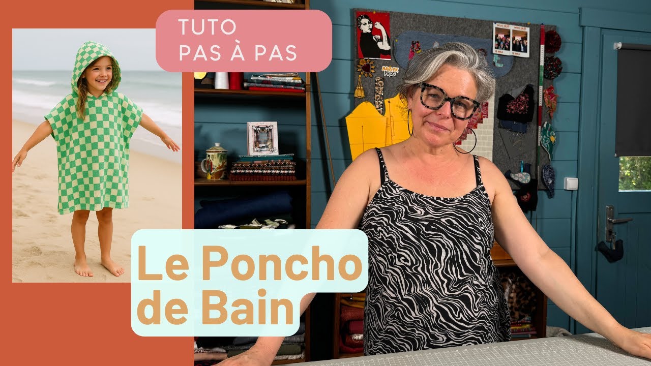 Coudre un poncho de plage