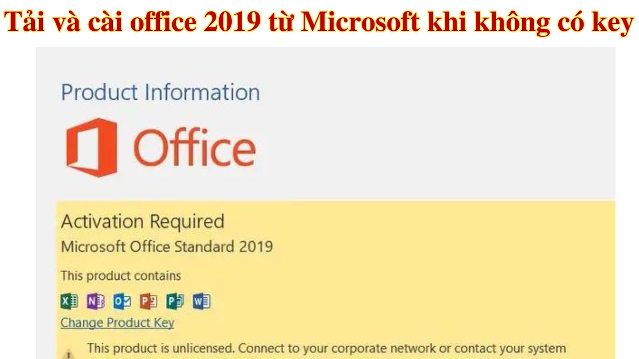 Cách download và cài đặt Microsoft Office 2019 từ microsoft khi bạn không có bản quyền