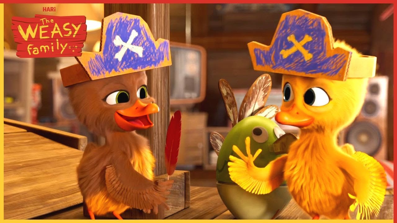 Pirate Ducklings 🐥 Weasy Family 🐥 Full Episode