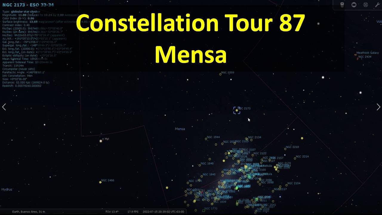 Constellation Tour 87 - Mensa