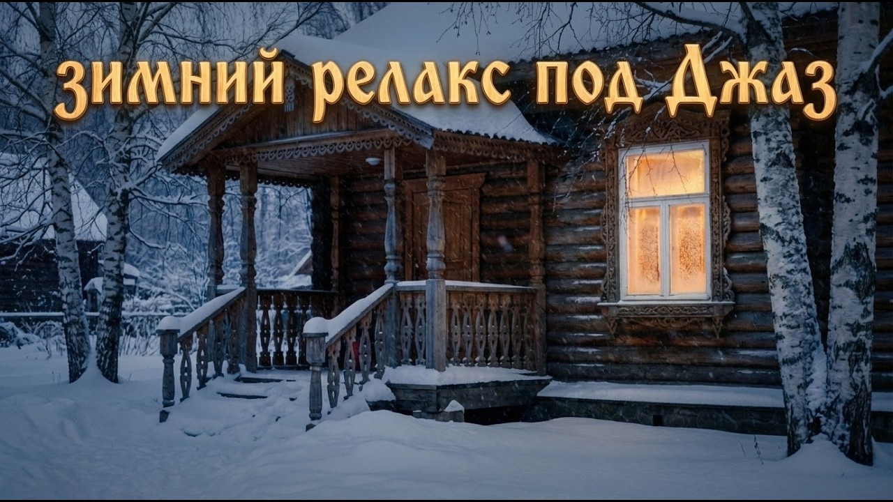 Зимний релакс джаз у старого русского дома ❄️🏡🎷