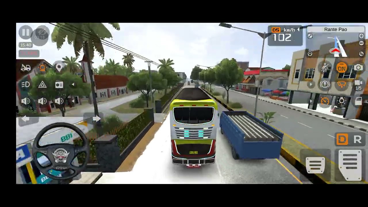 বৃষ্টির রাতে হাইওয়েতে বাস চালানো | Realistic Driving in BUSSID 2026