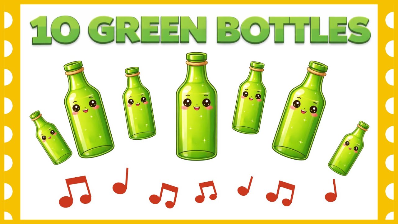 Number Song for Kids – 10 Green Bottles -  Number Song for Kids | Learn To Count