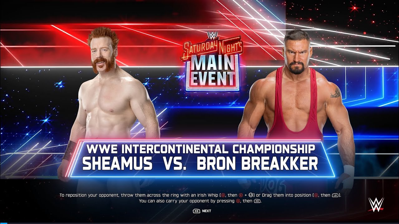 Sheamus Vs Bron Breaker Title Match!! 2k25!!