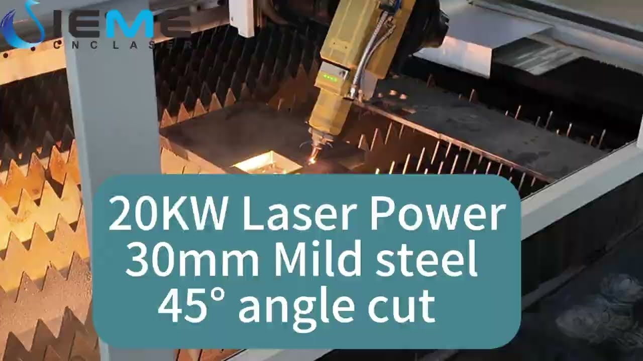 30mm Metal Sheet Bevel Fiber Laser Cutting Machine With 45° Angle Cutting