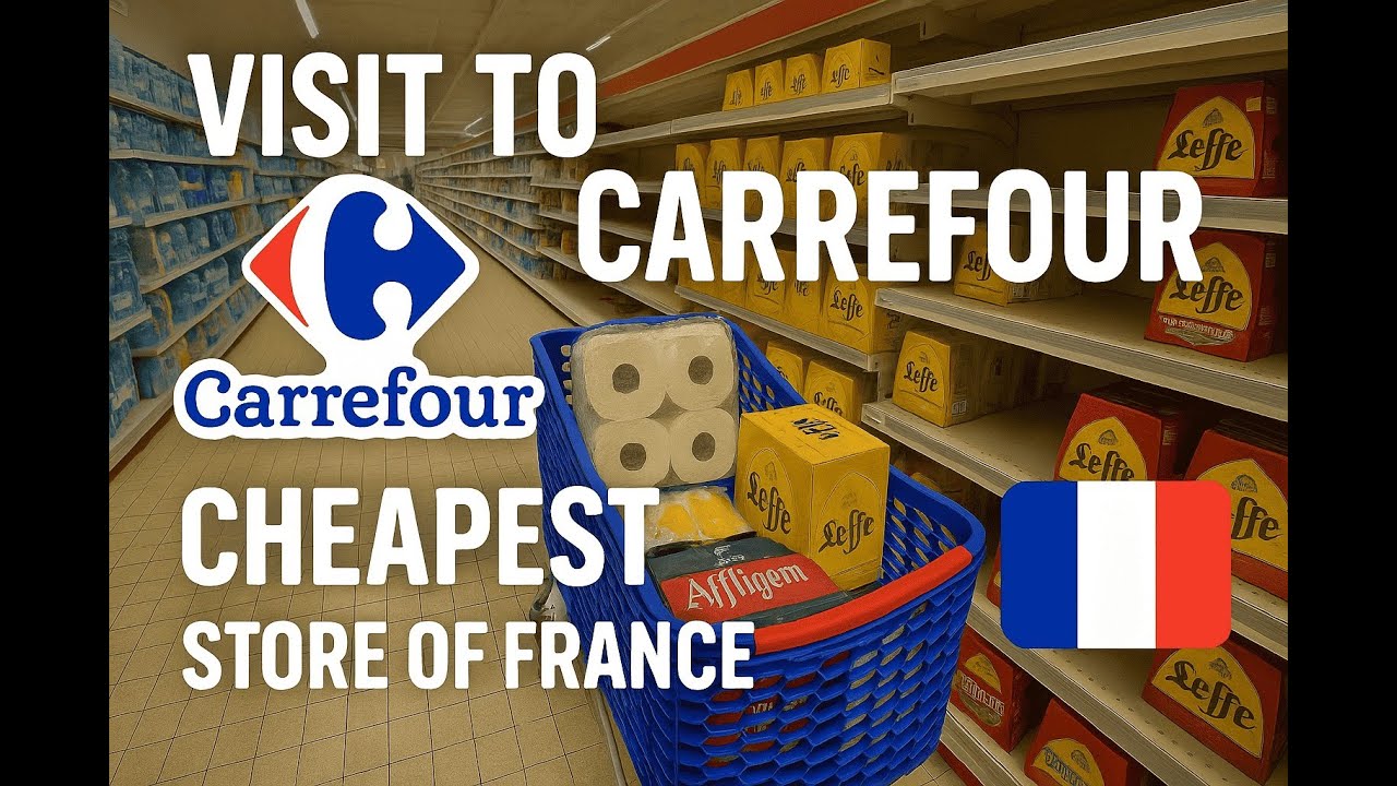 Grocery Shopping in France 2025 | Carrefour Paris Supermarket Haul & Cheapest Food Prices!