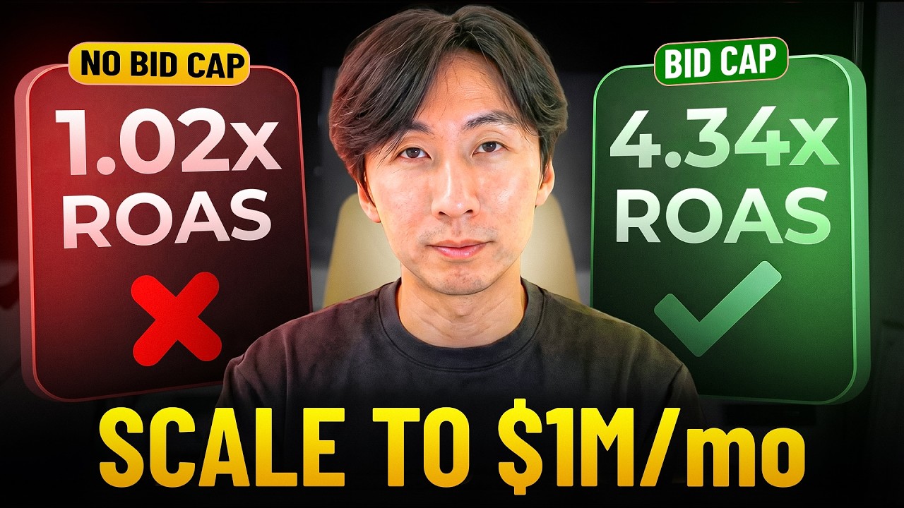 How I Use Bid Caps To Scale to $1M/months (Meta ads and Campaign Structure)