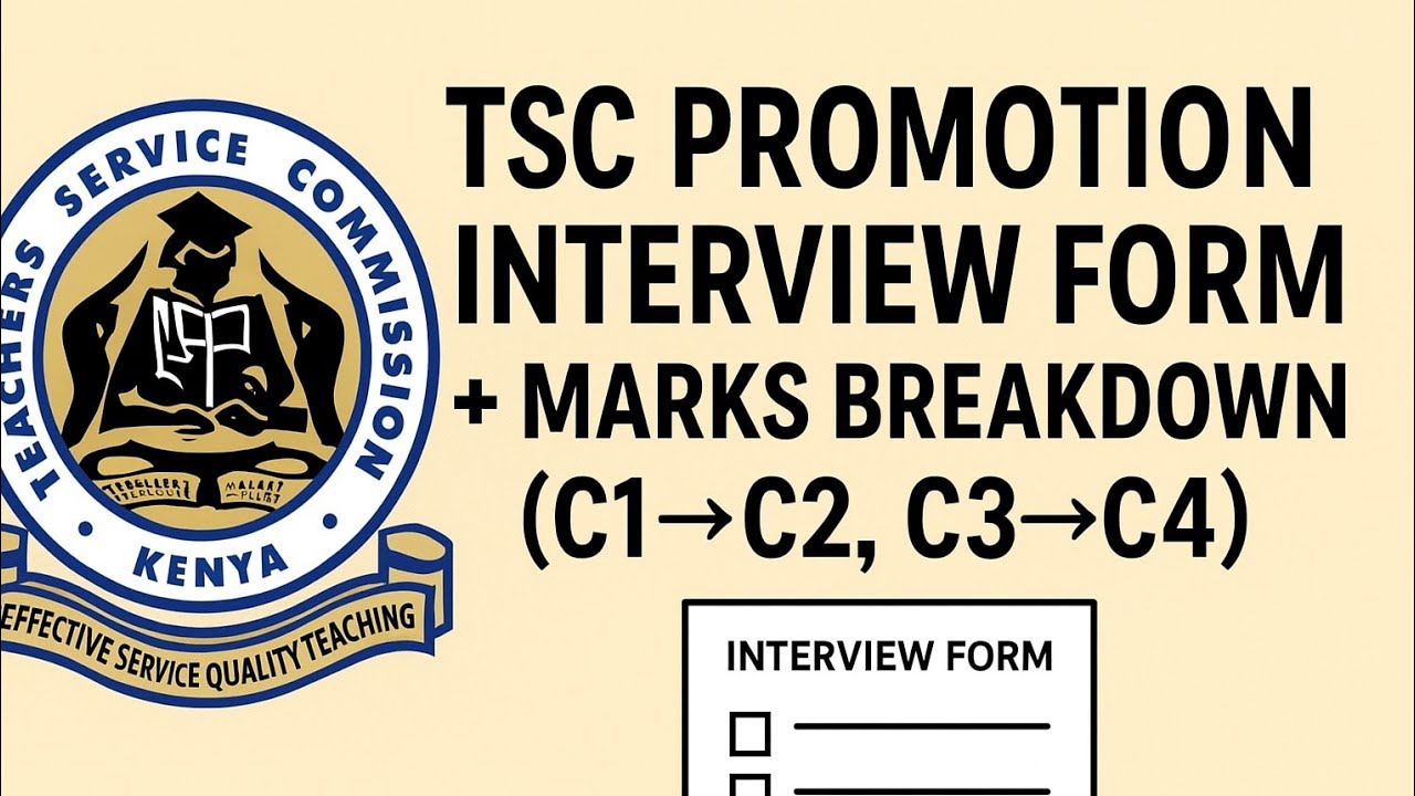 How to Fill TSC Promotion Interview Form + Marks Breakdown (C1&rarr;C2, C3&rarr;C4)