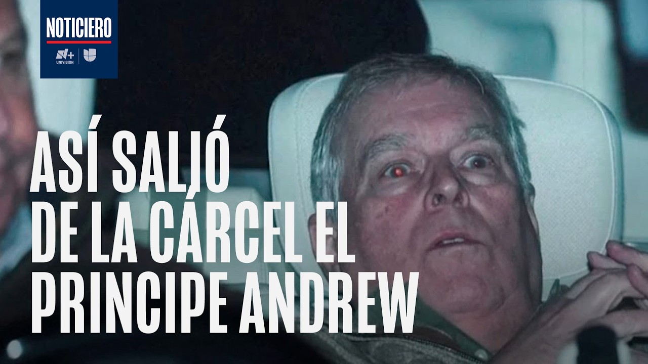 Primeras imágenes del expríncipe Andrés al salir de la comisaría de policía por escándalo Epstein
