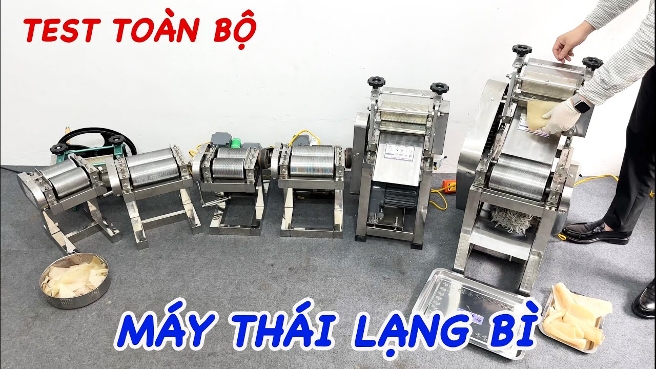 Test và Báo giá toàn bộ Máy Thái Bì Lợn Chín, Máy Lạng Bì loại phổ biến cả nước