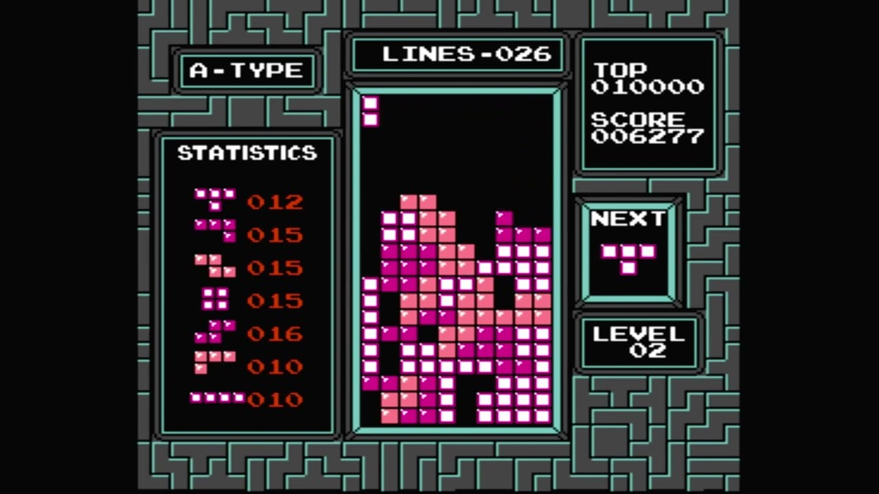 Tetris (NES) - 3 A-Type Runs; All 3 Music Types  - NES on Retron 3 HD Gameplay