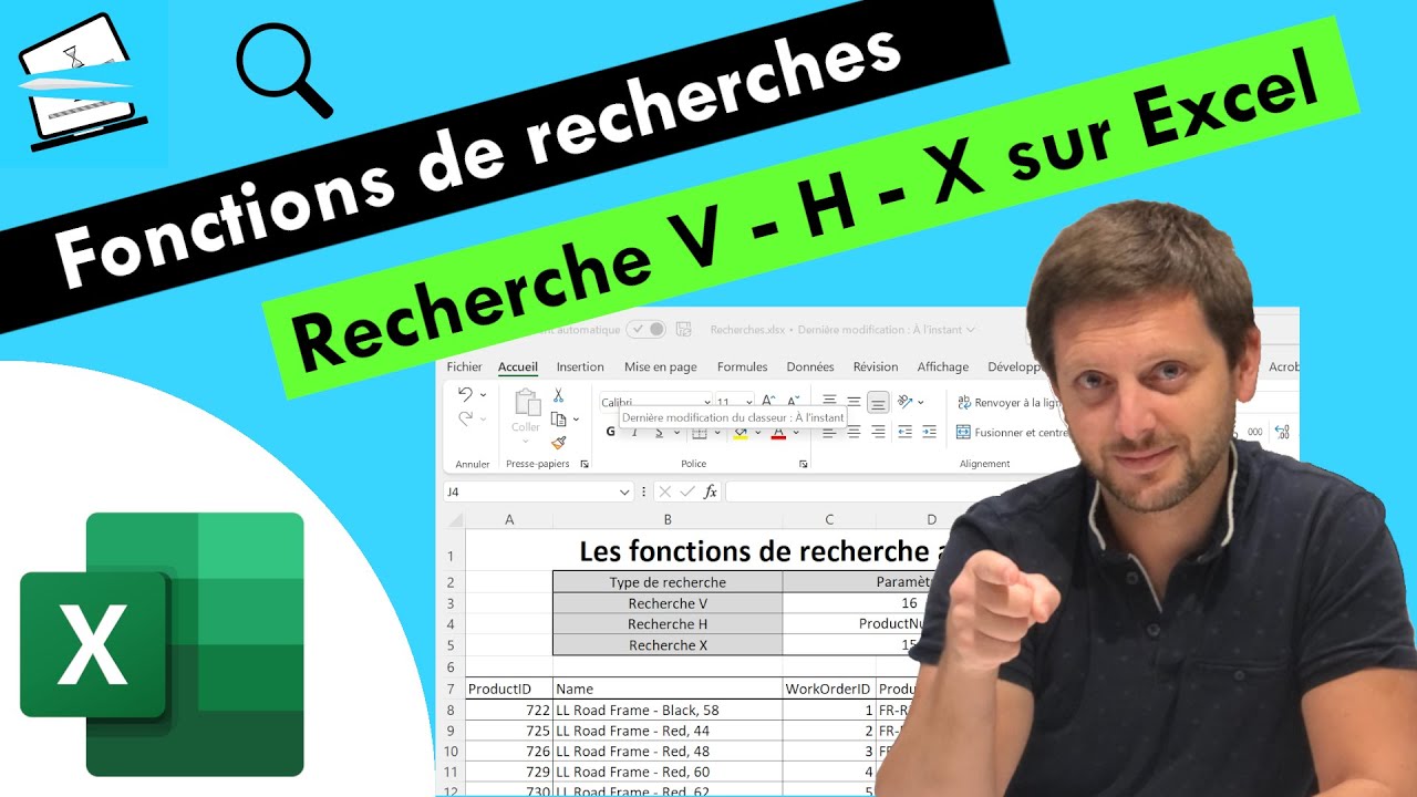 Les fonctions de recherches sur Excel