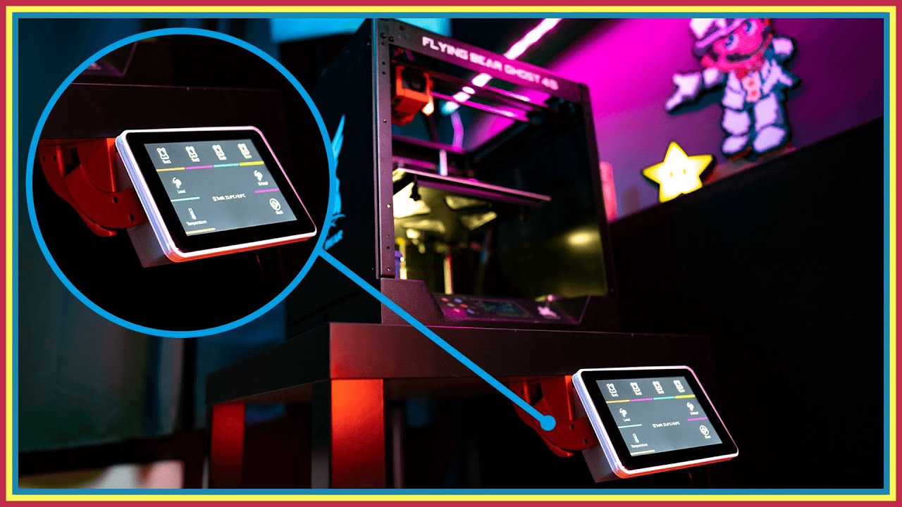 Mega KLAPPBARER Touchscreen für DEINEN 3D Drucker | Octoscreen Octopi Raspberry 4 + 3  2021