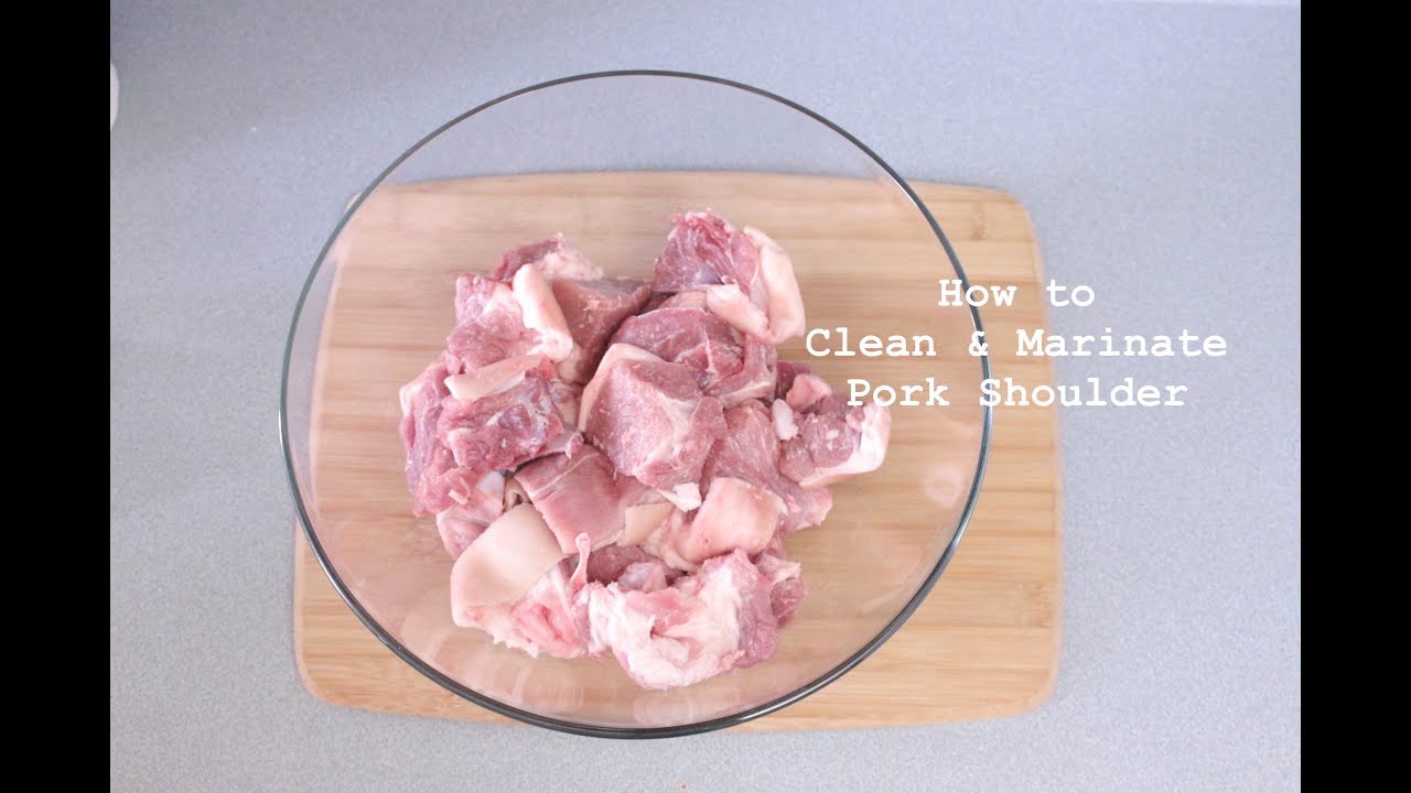 How to Clean & Marinate Pork Shoulder - Episode 31 - ❤ Love For Haitian Food