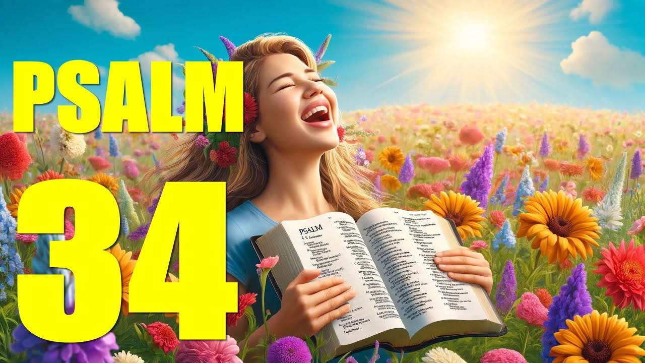 Psalm 34 Reading: Embracing Gratitude and Trust (With words - KJV)