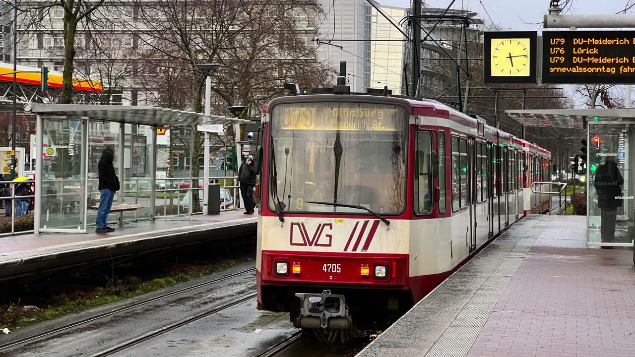 #474 DUEWAG B80D |Sound Mitfahrt Rheinbahn |Stadtbahn Düsseldorf [Türsound]