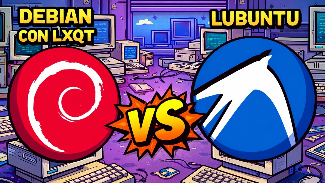 Linux Para PCs Antiguas: Lubuntu vs Debian LXQt (El Más Rápido)