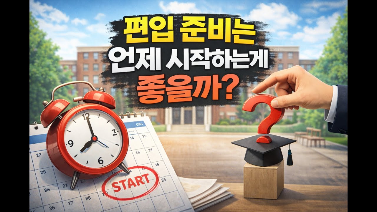 편입 준비는 언제부터 시작하는게 좋나?