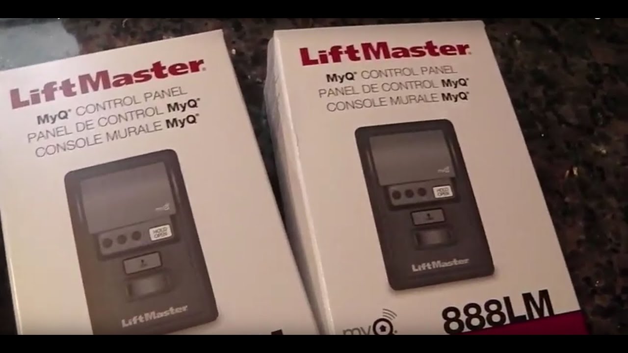 Liftmaster MyQ Control Panel 888LM Review and Installation