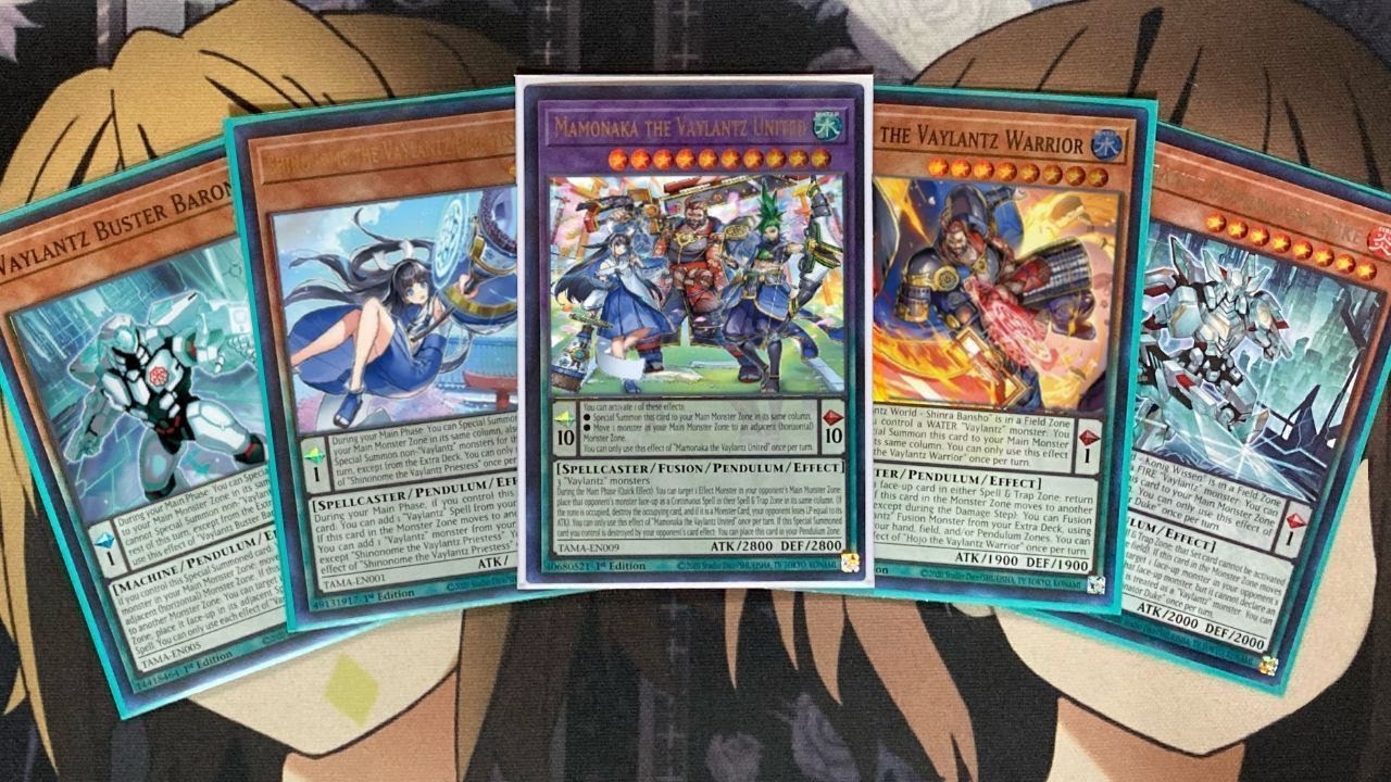 Мой профиль колоды Vaylantz Yugioh на август 2022 г.