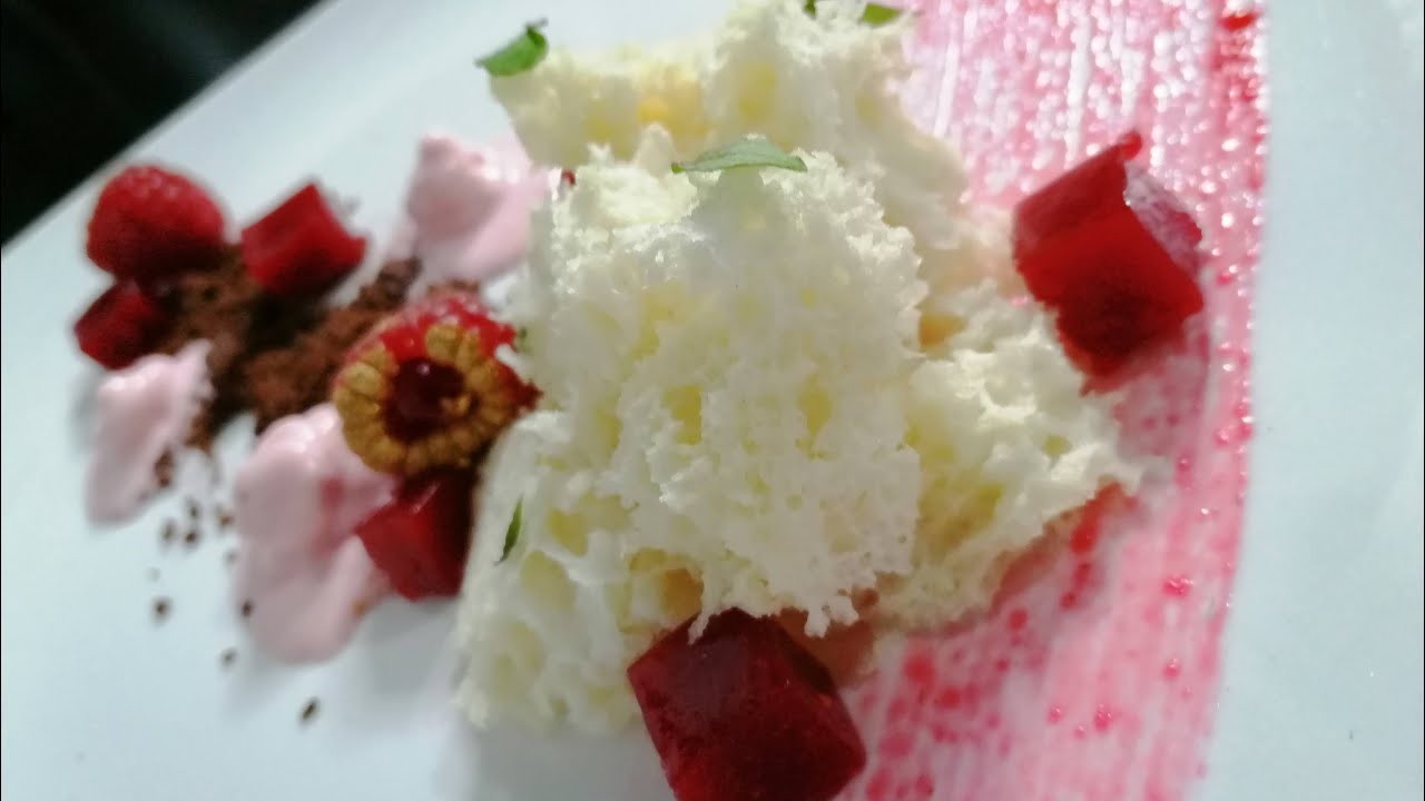 CÓMO HACER LA TÉCNICA DE ESPONJA EN SIFÓN...POSTRE AL PLATO