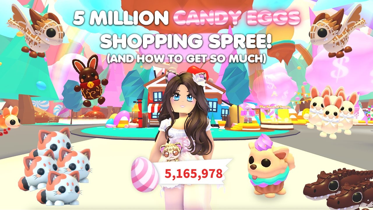 Как потратить 5 миллионов конфетных яиц и как их так много получить в Adopt Me!