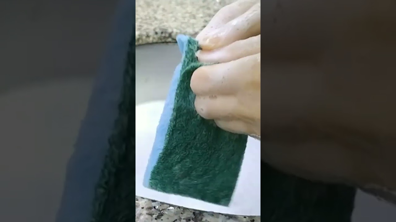 Blue Sponge Soapy Ripping - Sponge Sounds 🌈 Sponge ASMR
