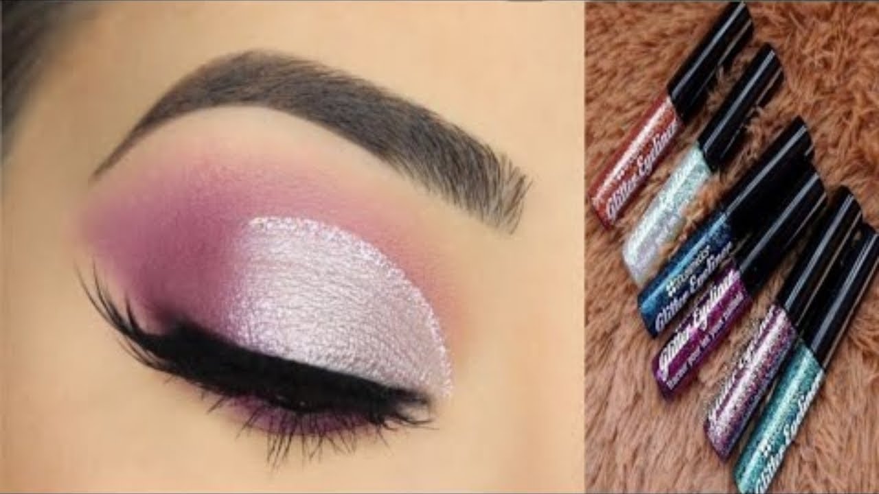 Silver party eye makeup tutorial step by step easy eye look