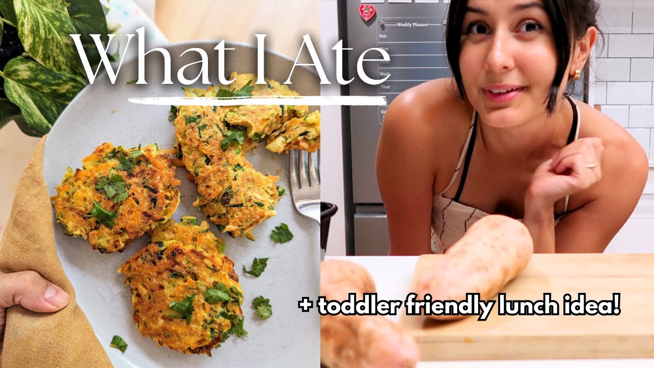 What I Ate Today | TODDLER FRIENDLY ZUCCHINI FRITTERS