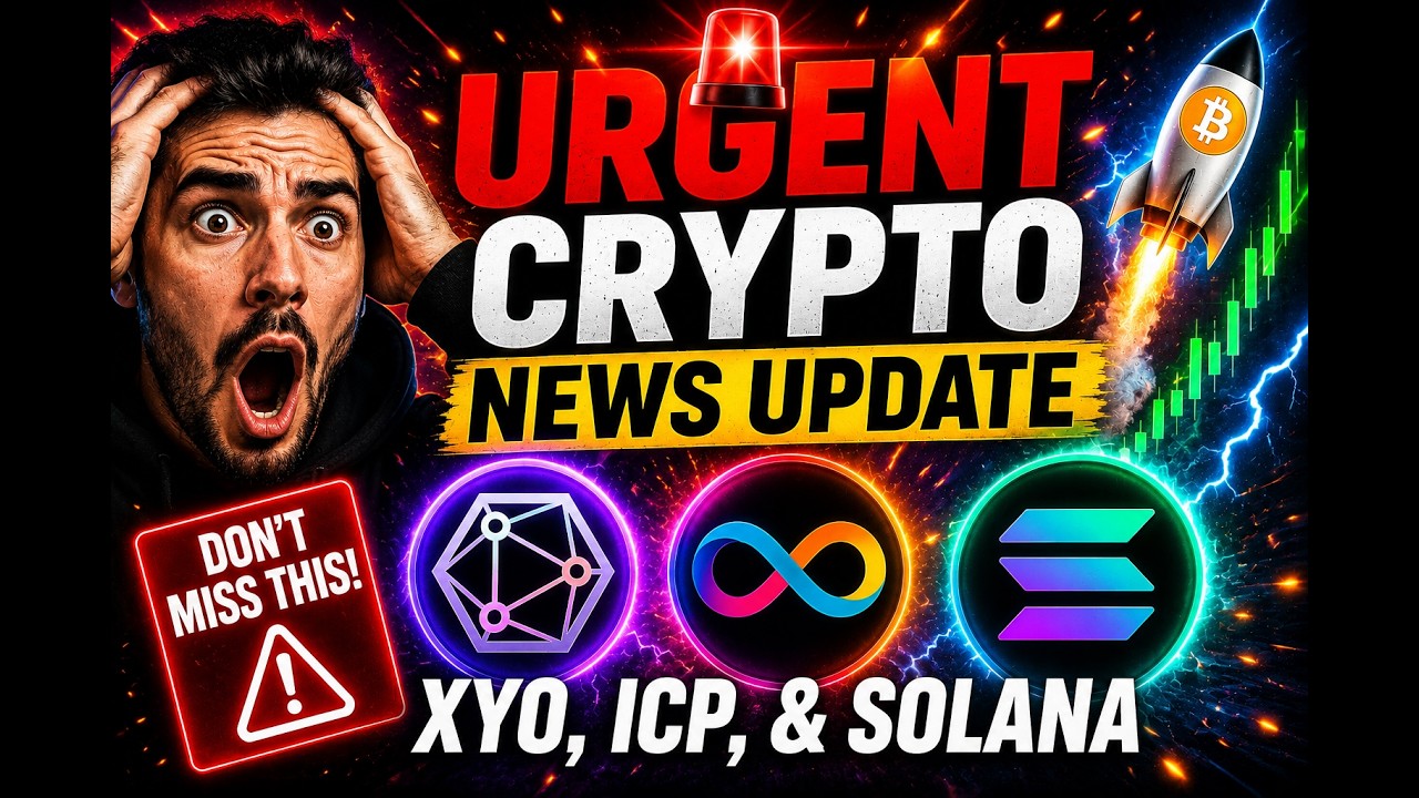 URGENT CRYPTO NEWS UPDATE: XYO, ICP & SOLANA #sol #solana #icp #internetcomputerprotocol #xyo #tesla