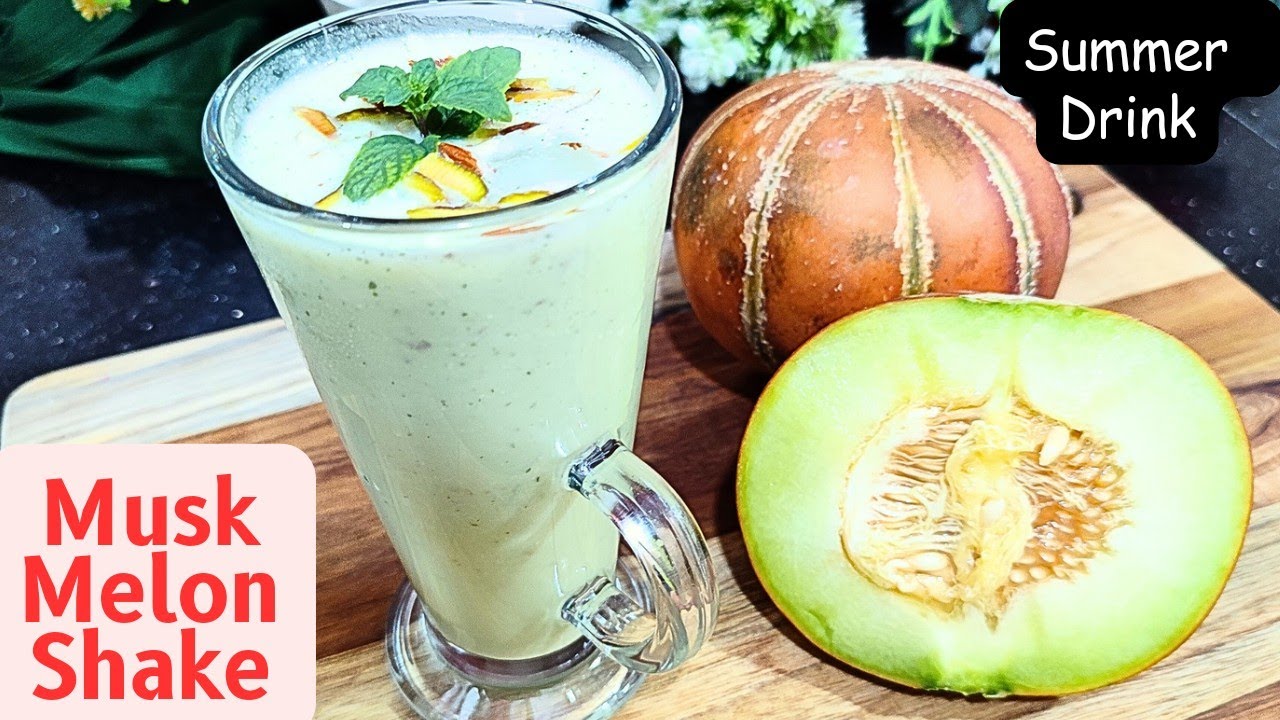 खरबूजा मिल्क शेक रेसिपी | Musk Melon Milk Shake Recipe | Musk Melon Juice Recipe | Kharbuja Recipe
