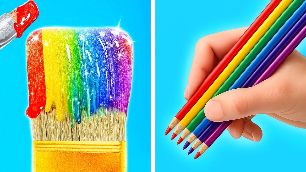 Regenboog Kunst Uitdaging! 🌈✨ Wie Kan Het Meest Kleurrijke Meesterwerk Creëren? 123 GO! Challenge