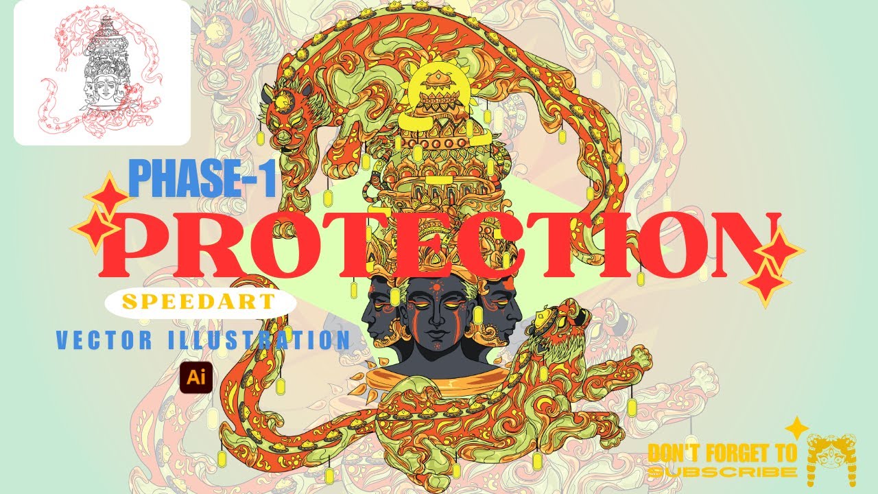 Trimurti Series Phase 1: Protection &ndash; Mythic Futuristic Art Speedpaint