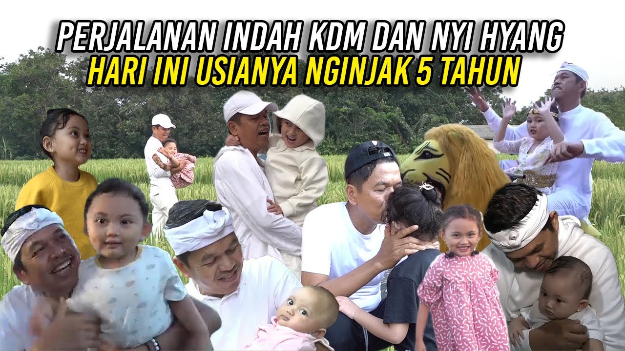 JEJAK PERJALANAN INDAH KDM DAN NYI HYANG | HARI INI USIANYA MENGINJAK 5  TAHUN