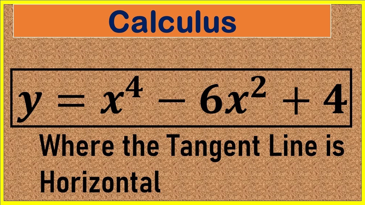 Find the points on the curve y=x^4 -6x^2  +4  , where the tangent line is horizontal