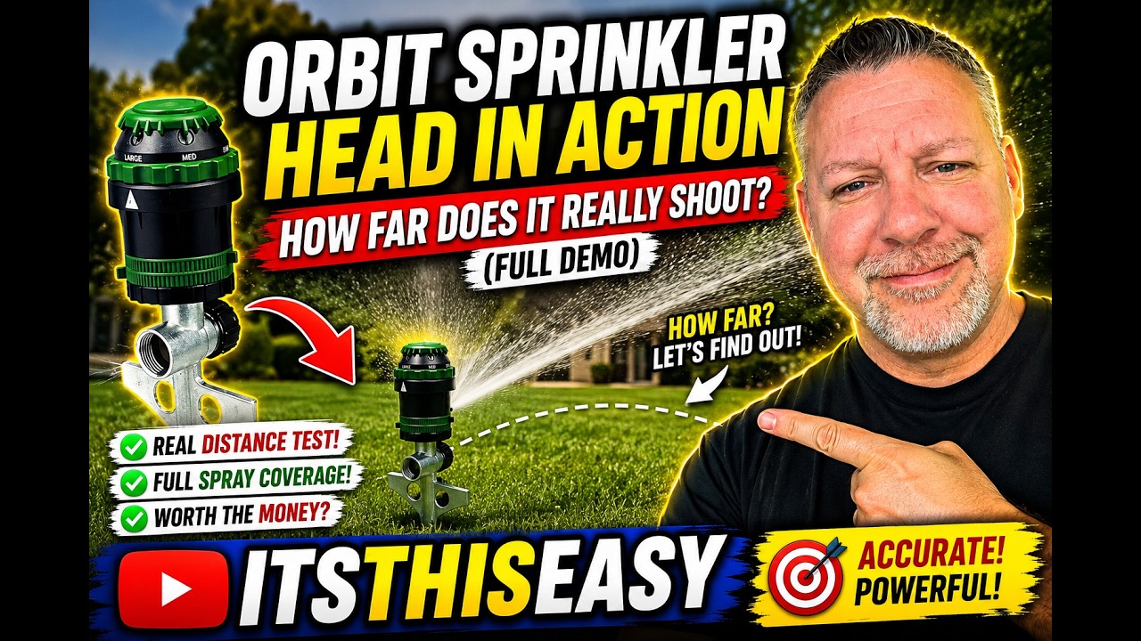 ORBIT sprinkler head in operation