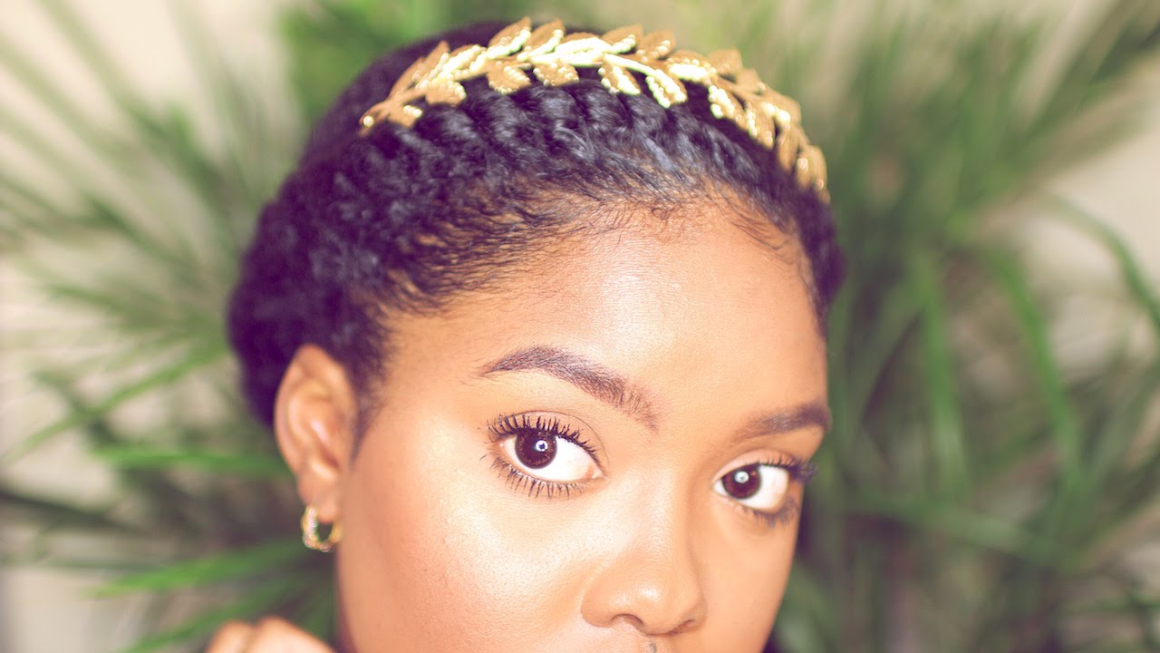 Natural Hair | Goddess Crown Twist