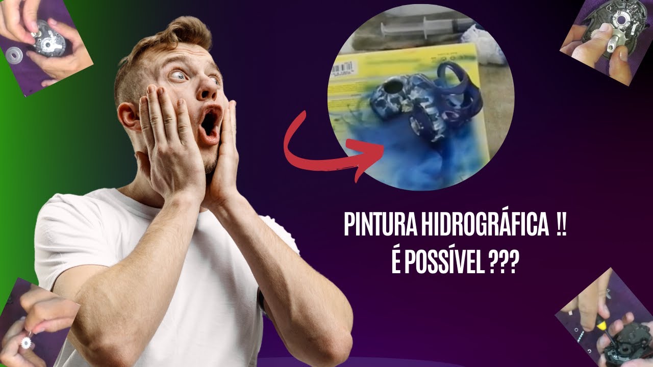 Deixe sua carretilha Simplesmente Maravilhosa !!!  WTP - Pintura Hidrográfica .